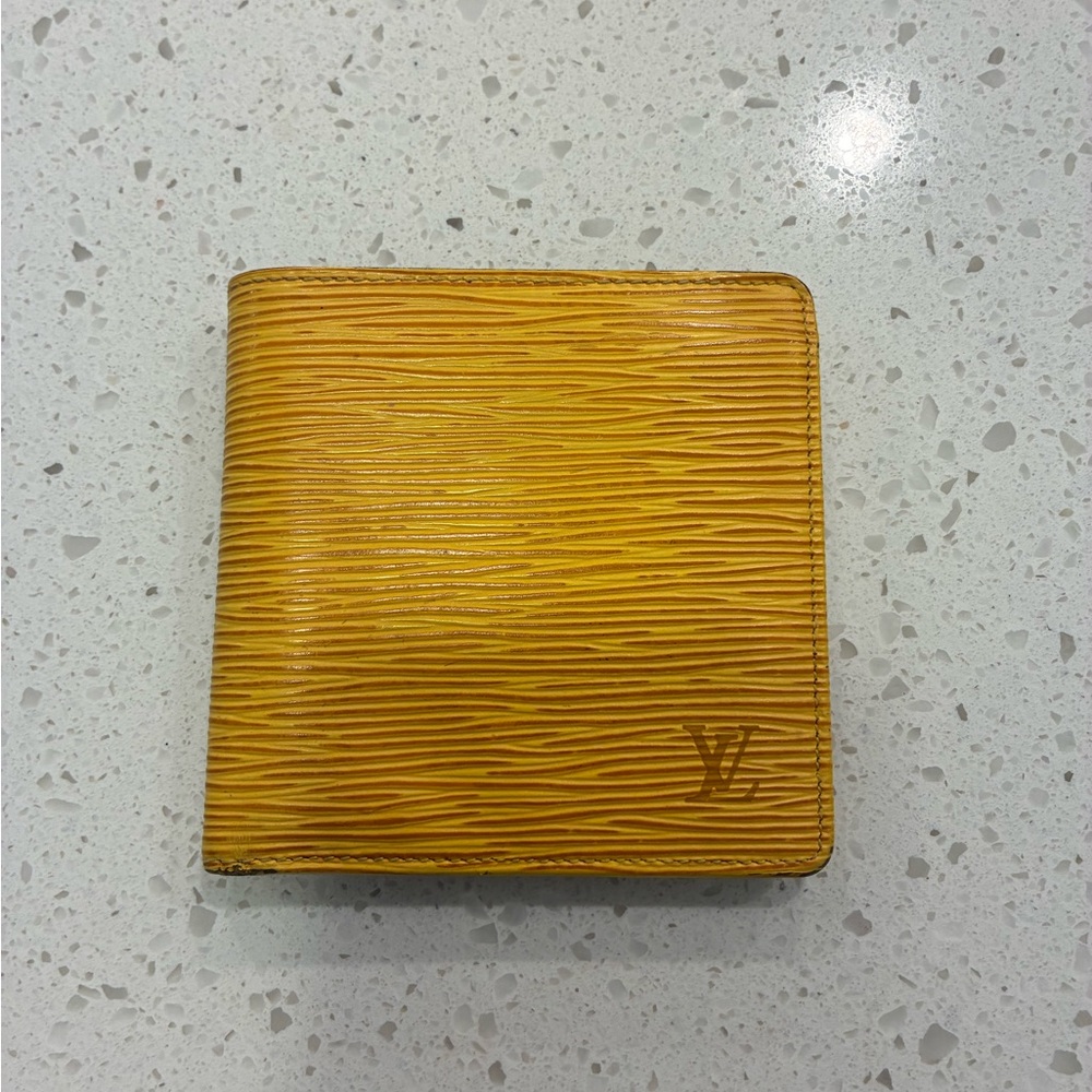 Louis Vuitton Epi Wallet Yellow Authentic